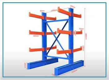 Double bò kote Cantilever etajè etajè
